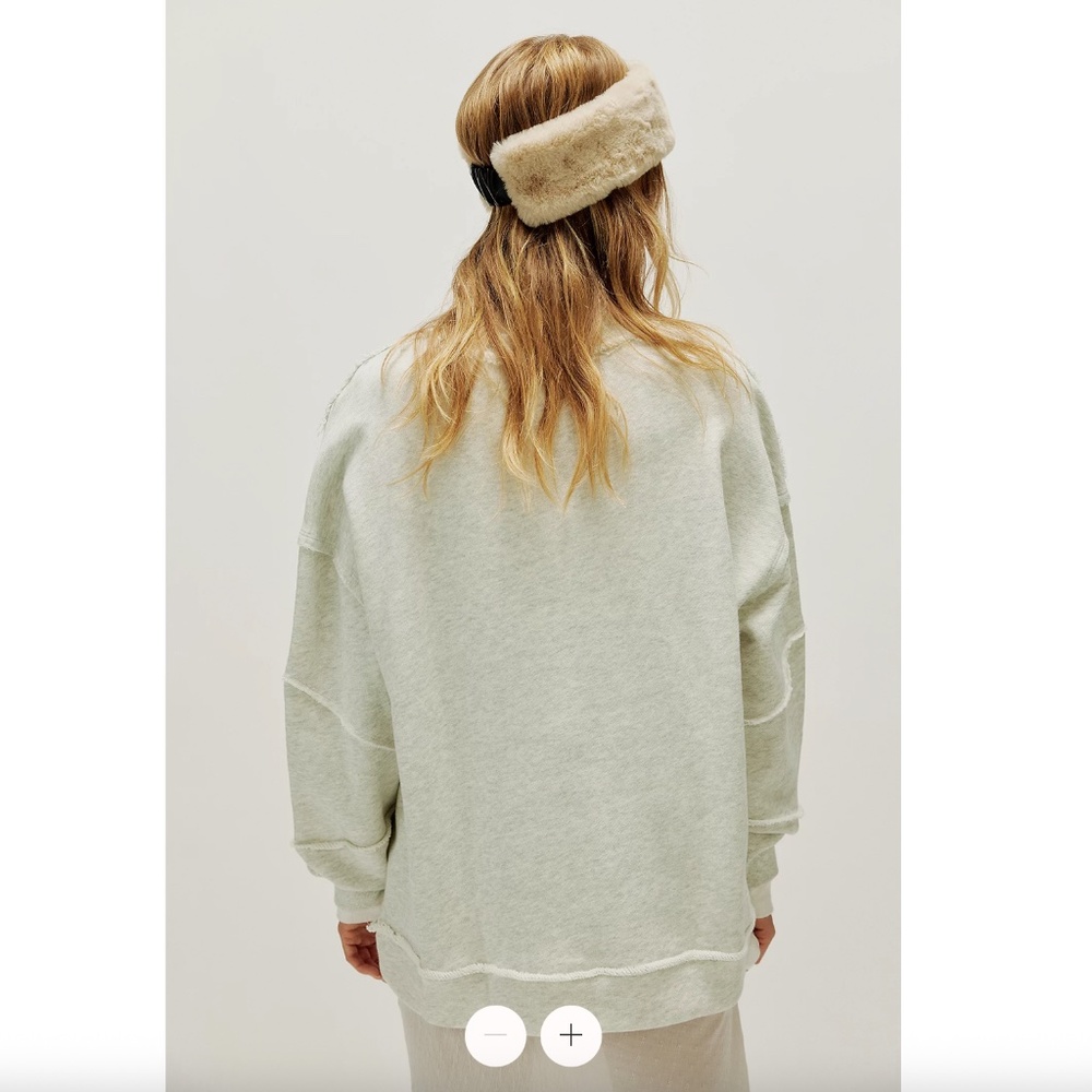 NWT Free People Ragabond City Dreams Sweatshirt- M - Picture 3 of 9